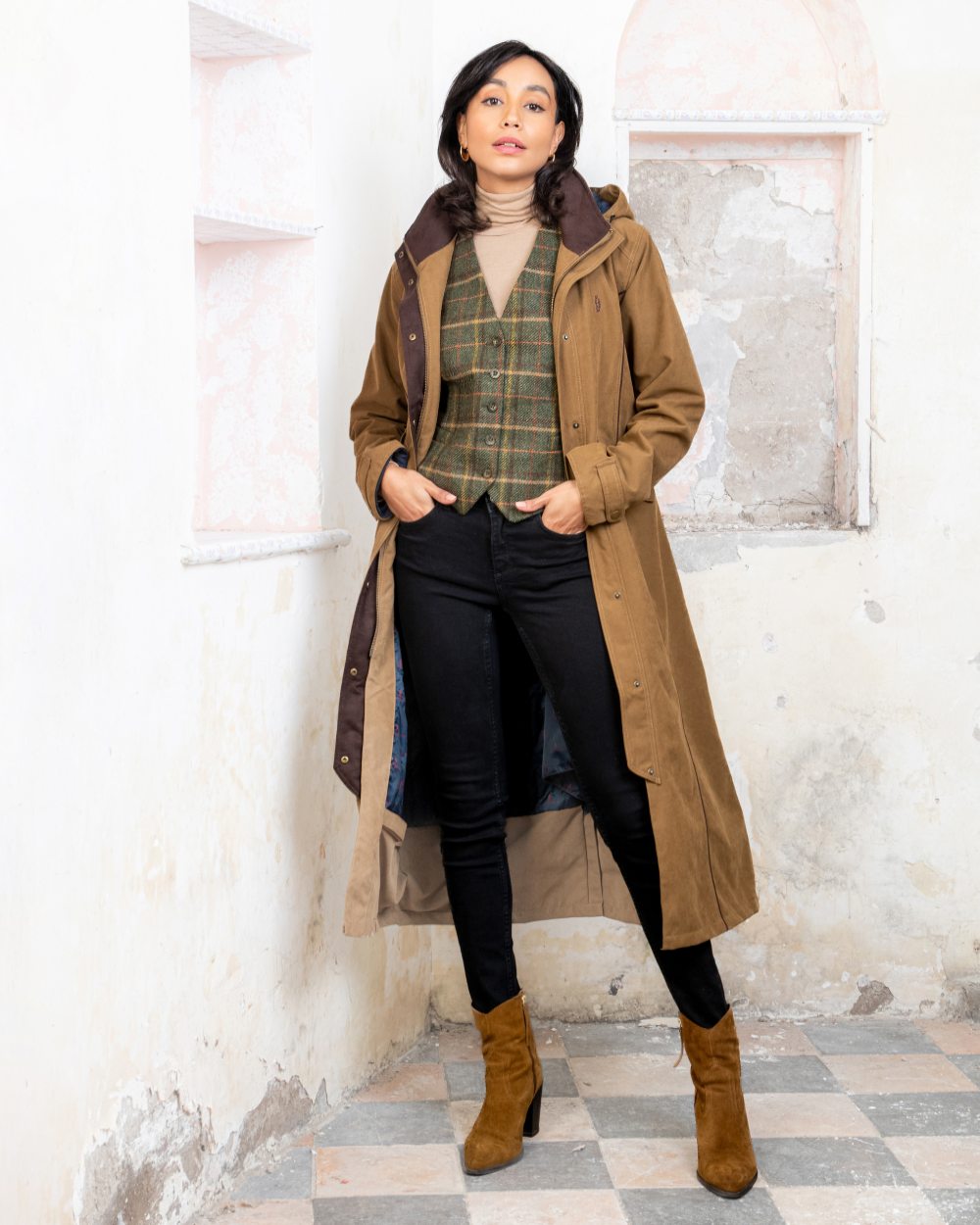 Jack Murphy Erin Waterproof Women's long Coat: Perfect for Dog Walking