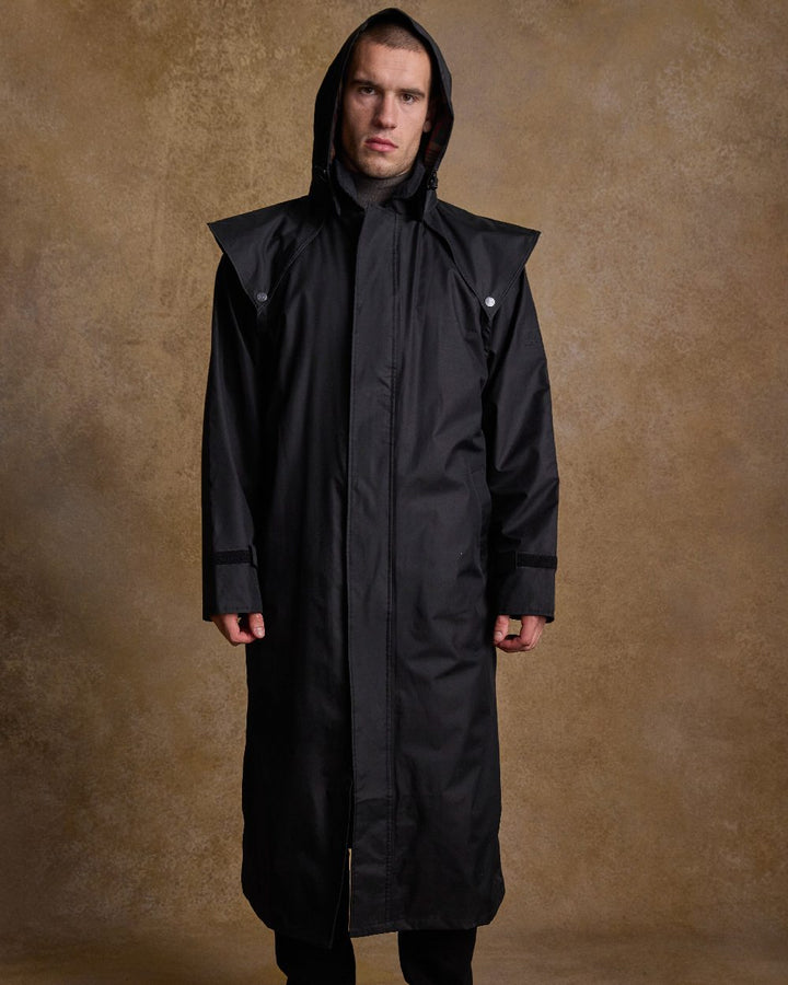 JACK MURPHY LAMBOURNE ウォータープルーフフロックコート Jack Murphy Lambourne Waterproof Coat - Olive