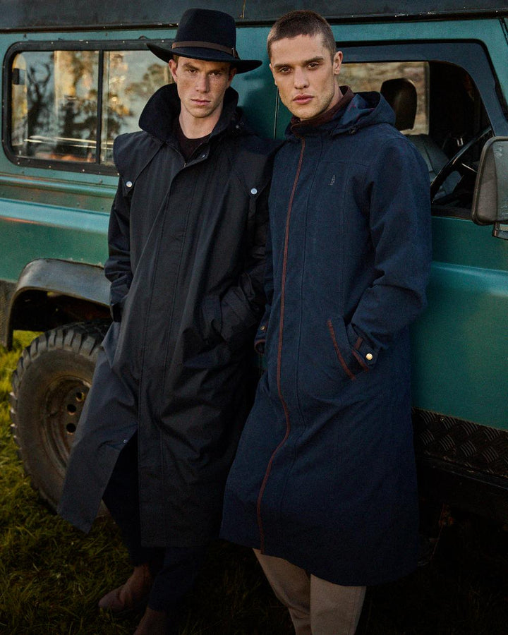 Jack Murphy Lambourne Men's Waterproof Long Coat for Men