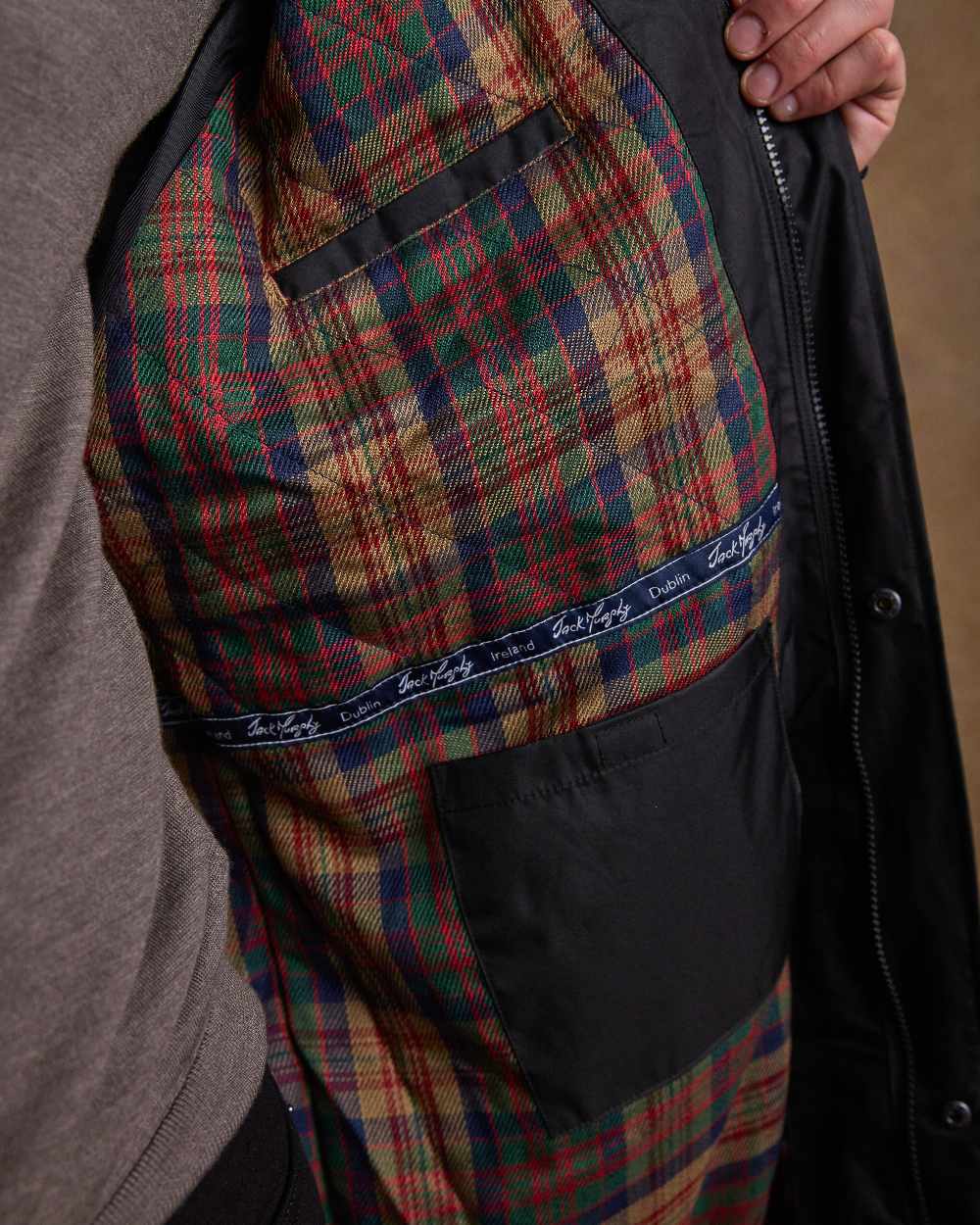 Jack Murphy Lambourne Men's Waterproof Long Coat for Men