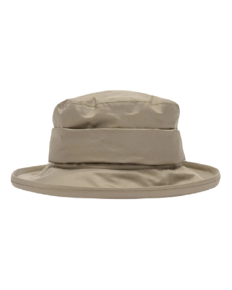 Fawn coloured Lighthouse Canterbury Waterproof Hat on white background 