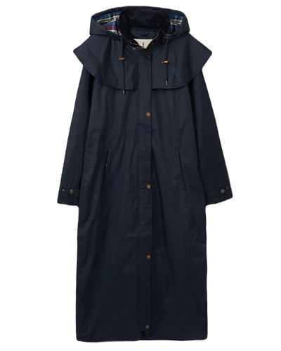 Nightshade Lighthouse Outback Full Length Ladies Waterproof Raincoat on white background #colour_nightshade