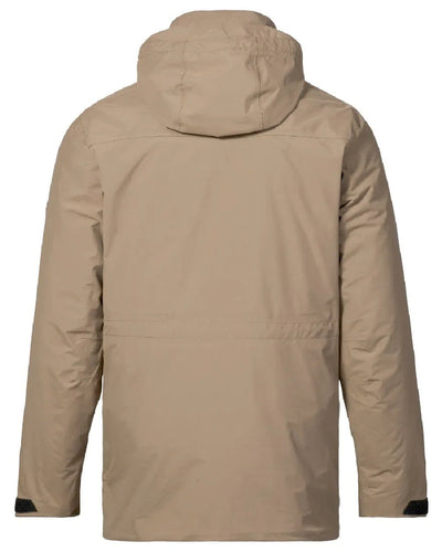 Crocodile coloured Musto Mens Marina Primaloft 3 in 1 Parka on white background #colour_crocodile