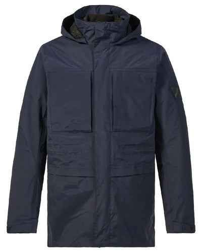 Navy coloured Musto Mens Marina Primaloft 3 in 1 Parka on white background #colour_navy