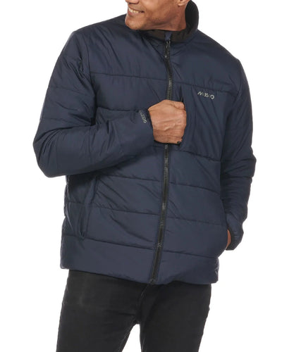 Navy coloured Musto Mens Marina Primaloft 3 in 1 Parka on white background #colour_navy