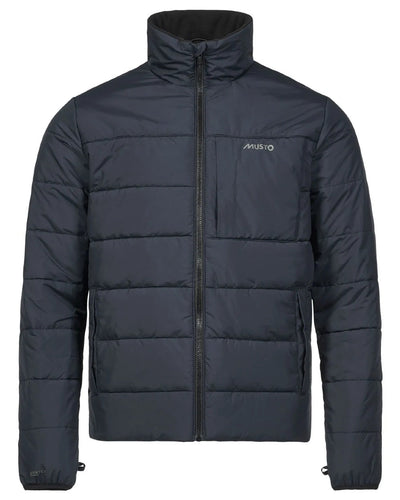 Navy coloured Musto Mens Marina Primaloft 3 in 1 Parka on white background #colour_navy