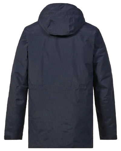 Navy coloured Musto Mens Marina Primaloft 3 in 1 Parka on white background #colour_navy