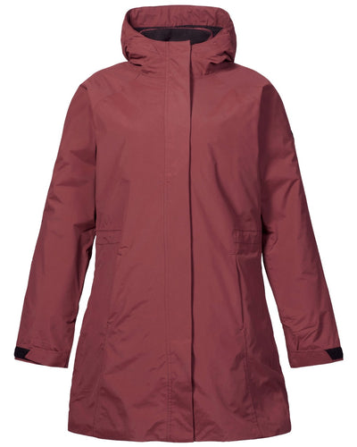 Windsor Wine coloured Musto Womens Primaloft 3 in 1 Parka on white background #colour_windsor-wine