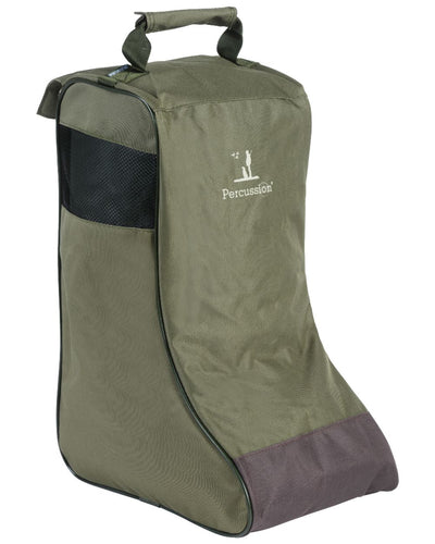 Khaki coloured Percussion Tall Boot Bag on white background #colour_khaki