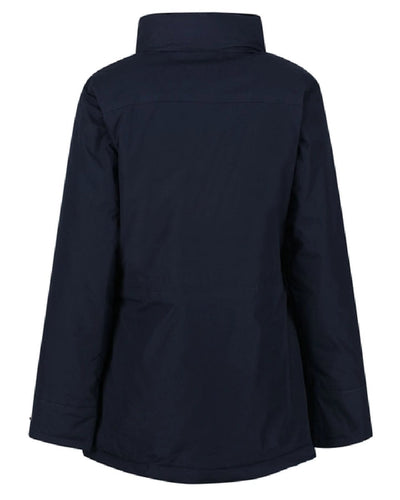 Navy coloured Regatta Womens Darby III Insulated Parka Jacket on white background #colour_navy