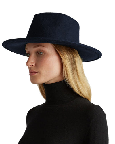 Dark Navy Coloured Tilley New Jasper Hat on white background #colour_dark-navy