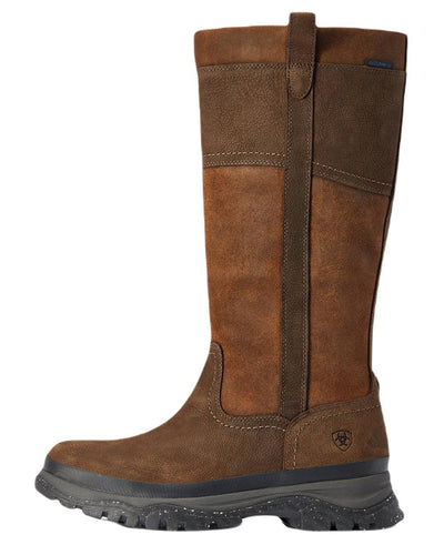 Java Coloured Ariat Moresby Tall H20 Java Country Boot On A White Background #colour_java