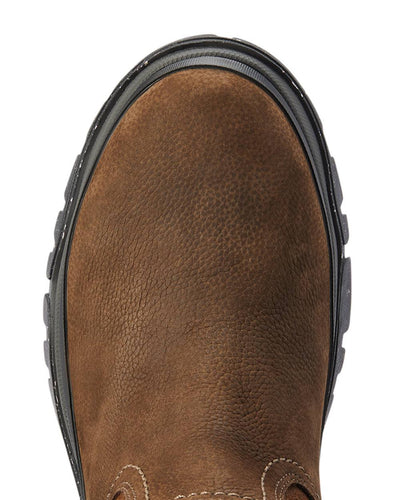 Java Coloured Ariat Moresby Tall H20 Java Country Boot On A White Background #colour_java