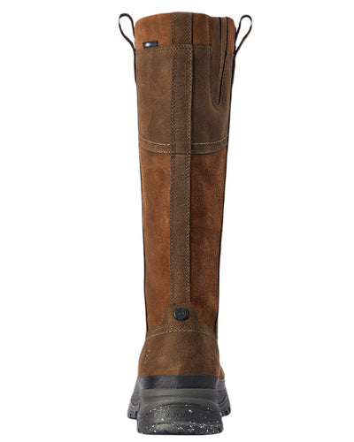 Java Coloured Ariat Moresby Tall H20 Java Country Boot On A White Background #colour_java