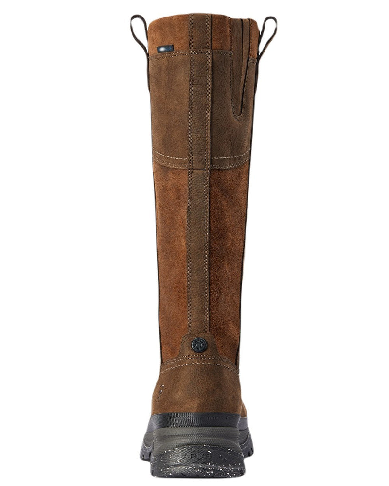 Java Coloured Ariat Moresby Tall H20 Java Country Boot On A White Background 