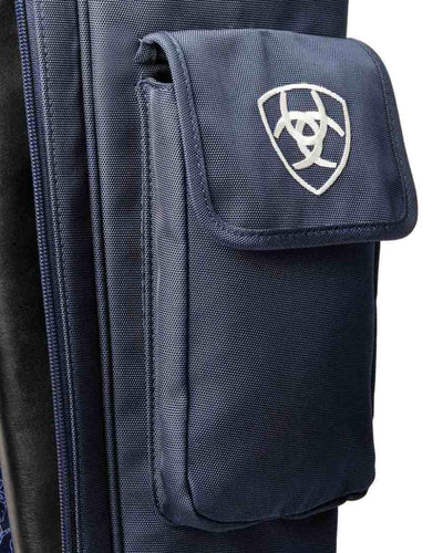 Navy Coloured Ariat Team Tall Boot Bag On A White Background #colour_navy