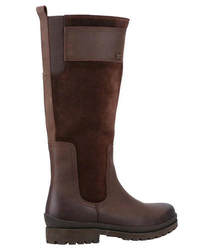 Brown Coloured Cotswold Painswick Boots On A White Background #colour_brown