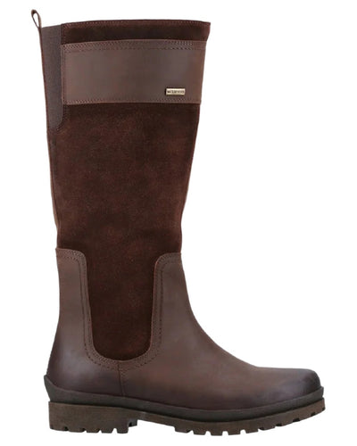 Brown Coloured Cotswold Painswick Boots On A White Background #colour_brown