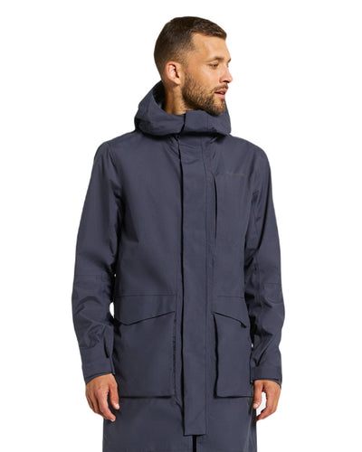 Dark Night Blue Coloured Didriksons Andreas Unisex Parka 2 On A White Background #colour_dark-night-blue