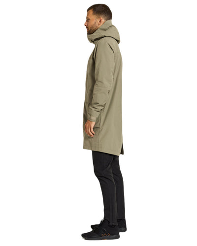 Mistel Green Coloured Didriksons Andreas Unisex Parka 2 On A White Background #colour_mistel-green