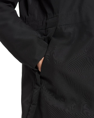 Black Coloured Didriksons Ella Womens Parka 2 On A White Background #colour_black