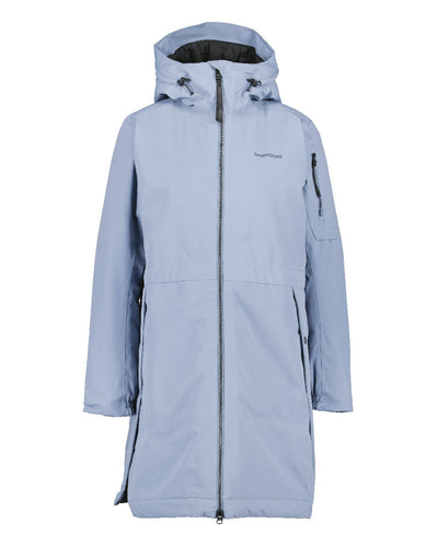 Glacial Blue Coloured Didriksons Ella Womens Parka 2 On A White Background #colour_glacial-blue