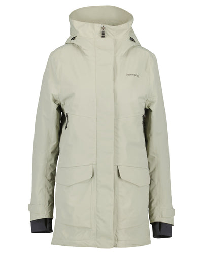 Wilted Leaf Coloured Didriksons Frida Womens Parka 7 On A White Background #colour_wilted-leaf