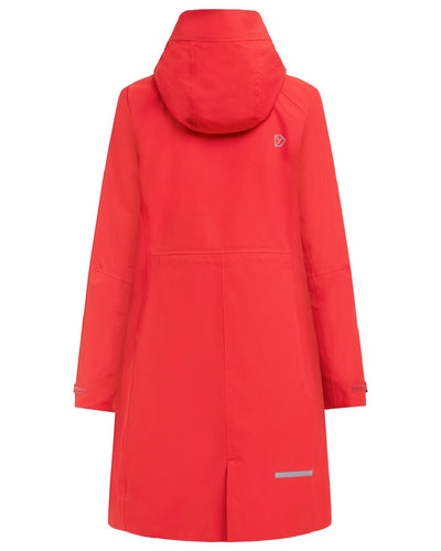 Pomme Red coloured Didriksons Womens Parka on white background #colour_pomme-red