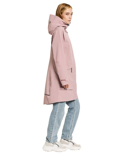 Oyster Lilac coloured Didriksons Womens Parka on White background #colour_oyster-lilac