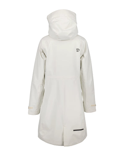 White Foam coloured Didriksons Womens Parka on White background #colour_white-foam