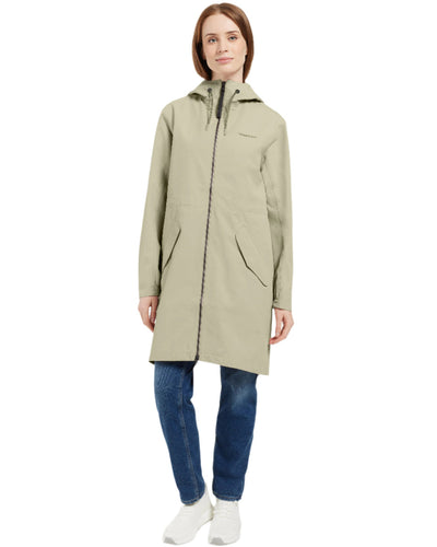 Mistel Green Coloured Didriksons Marta Womens Parka 3 On A White Background #colour_mistel-green