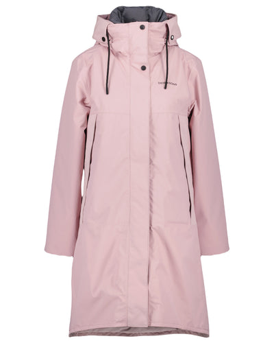 Oyster Lilac Coloured Didriksons Womens Elissa Parka On A White Background #colour_oyster-lilac