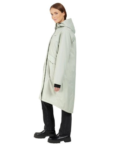 Wilted Leaf Coloured Didriksons Womens Fara Parka On A White Background #colour_wilted-leaf