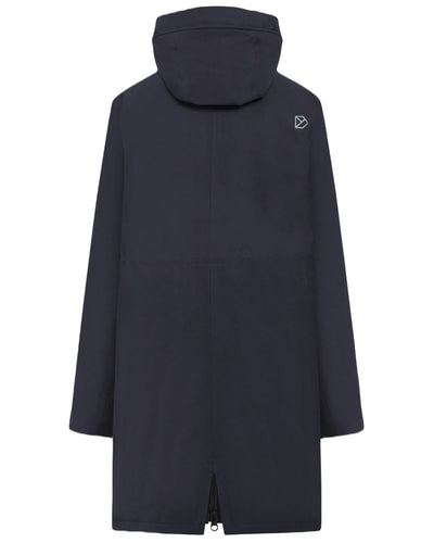 Dark Night Blue Coloured Didriksons Womens Fia Parka On A White Background #colour_dark-night-blue