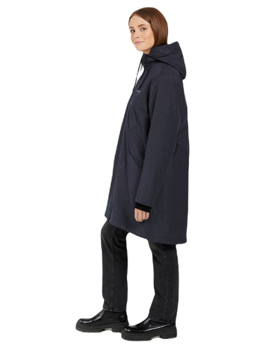 Dark Night Blue Coloured Didriksons Womens Fia Parka On A White Background #colour_dark-night-blue