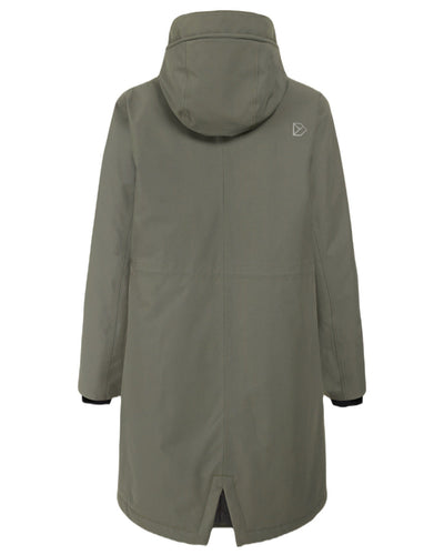 Deep Green Coloured Didriksons Womens Fia Parka On A White Background #colour_deep-green