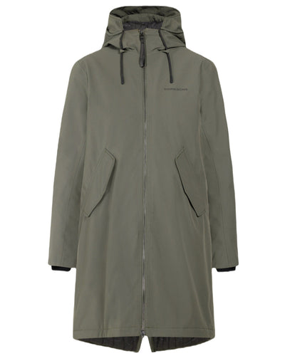 Deep Green Coloured Didriksons Womens Fia Parka On A White Background #colour_deep-green