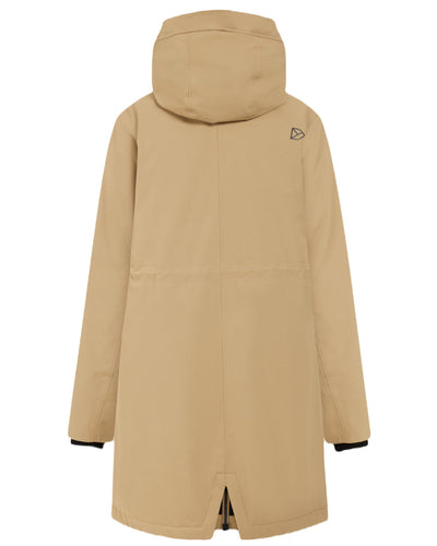 Wood Coloured Didriksons Womens Fia Parka On A White Background #colour_wood