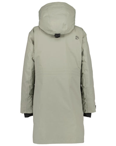 Wilted Leaf Coloured Didriksons Womens Ilsa Parka On A White Background #colour_wilted-leaf