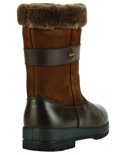 Walnut Coloured Dubarry Foxrock Country Boot On A White Background #colour_walnut