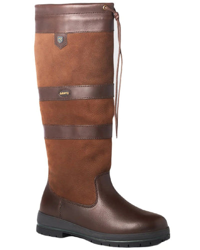 Walnut Coloured Dubarry Galway Country Boots On A White Background #colour_walnut