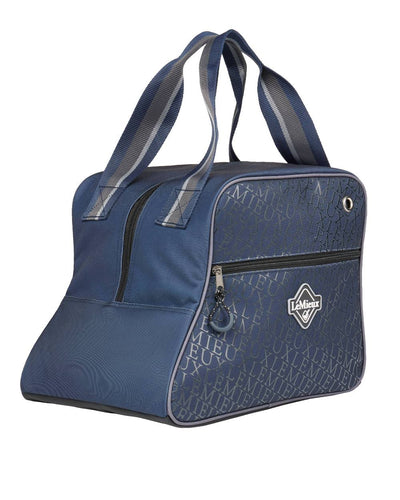 Navy coloured LeMieux Elite Pro Short Boot Bag on white background #colour_navy